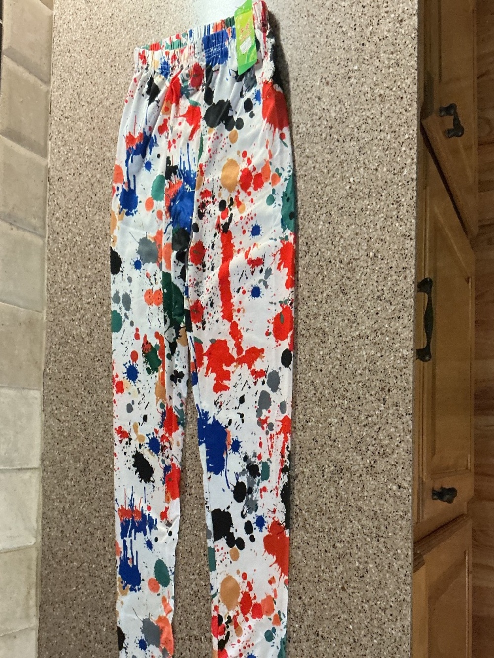 NWT splatter paint leggings, one size